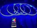 Sando Tech Triple Row 17.5'' RGB Changing LED Wheel Light Multiple 3 Row Music Dance Rim Lights 1008Leds Car Truck Tire Light w/Turn Signal,Lock,Brake,Reverse Remote/Bluetooth APP Ctrl