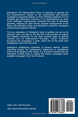 The Mathematical Theory of Relativity