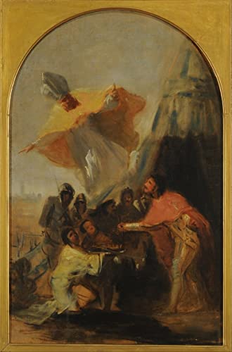 Art Apparition de saint Isidore Goya | Toile peinture moderne 60x90cm