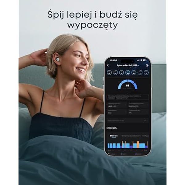 Наушники Soundcore Sleep A30 (специальная версия) Anker, пассивное и активное шумоподавление, маскировка храпа, звуки для засыпания, комфорт для тех, кто спит на боку, 10 часов воспроизведения