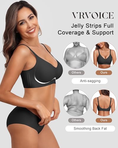 Womens Wireless Bras Seamless Comfortable Push Up No Underwire Bralette Supportive Full Coverage Everyday Bra2