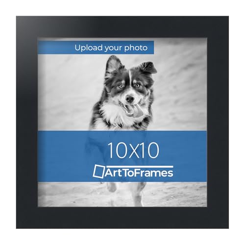 ArtToFrames Custom Printed High Definition Quality Photo 10x10, Framed in Black Frame with No Mat