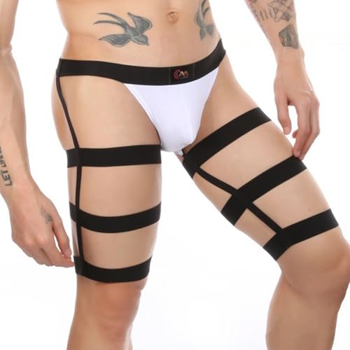 Evankin Men Sexy Thong Hollow Out Underwear G-String Jockstrap Leggings Big Pouch Lingerie4