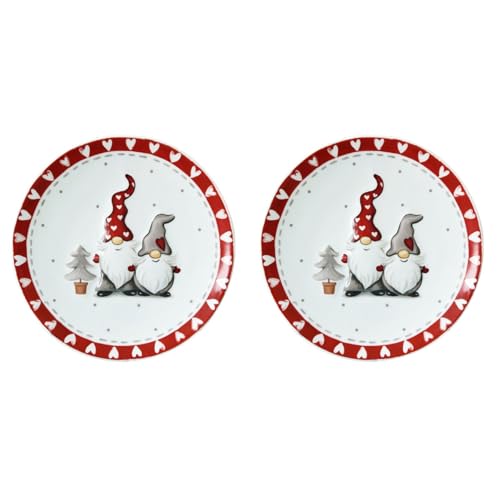 Cabilock Kuchenteller 2 Stück Fantastische Portion Weihnachten...