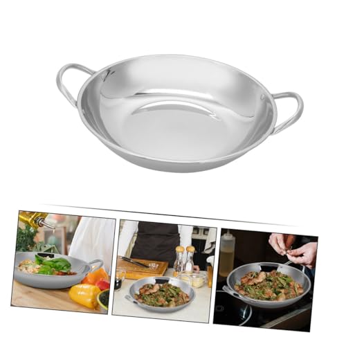 Wok de acero inoxidable STOBAZA con doble mango miniatura 7