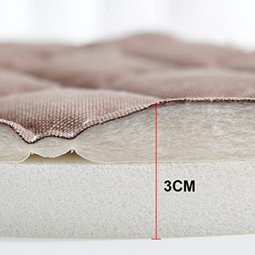 Coussin de tabouret rond avec attaches solides et revêtement stable - 5
