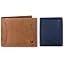 Tan Hunter Wallet + Blue Safiano Card Case
