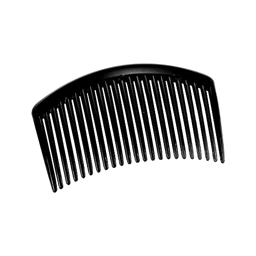 5Pcs Plastic Hair Side Combs French Hair Comb 23 Teeth Plastic Hair Accessories Veil Slide Bun Holder Decorative Hair Combs For Women(Black) #TOP24
