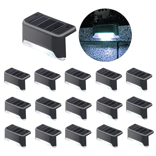 Lampes solaires pour piscine lot de 16 LED blanc froid étanches pour terrasse et marches