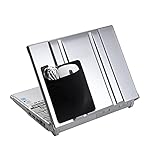 NICE SELECTION スリーブケース ポケットシール PC パソコン ポケット 貼り付け 背面ポケット ステッカーポケット ポーチ ポケットポーチ タブレット ノートPC ノートパソコン PCアクセサリー (Medium, Black)