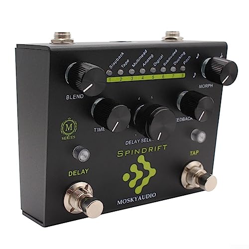 Mosky Pédale d’effets de retardement et de réverbération pour guitare basse, pédale d’effet de guitare à retardement numérique Mosky 8 modes avec pédale d’effet de guitare TAP - Les Beatles, Paul McCartney, John Lennon, RIngo Starr, George Harrison Mosky Pédale d'effets de retardement et de réverbération pour guitare basse, pédale d'effet de guitare à retardement numérique Mosky 8 modes avec pédale d'effet de guitare TAP