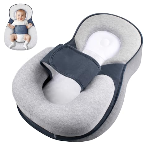 Trywise Berceau Anti-Reflux pour Bébé - Chaise Longue avec Harnais De Sécurité Et Coussin De Repos Réglable, Grande Version 65 X 40 X 17 Cm