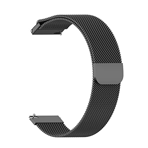 Image of AONES 20mm Magnetic Loop Watch Strap Compatible for Zebronics Flaunt Pro Zeb-Fit 3 Metal Chain SmartWatch Band