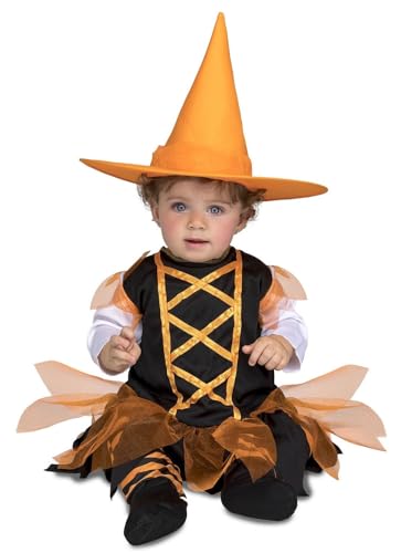 Disfraz de brujita de Halloween, traje y sombrero