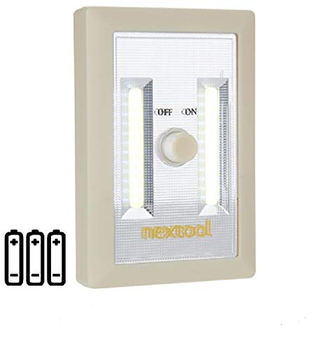 Nextool Dimmable Battery Included Cob Led Cordless Switch Light, Adjustable Brightness, Emergency Led Light, Led Night Light, 200 Lumen, 3 Aaa Batteries & Adhesive Strips Included, Cream #TOP12
