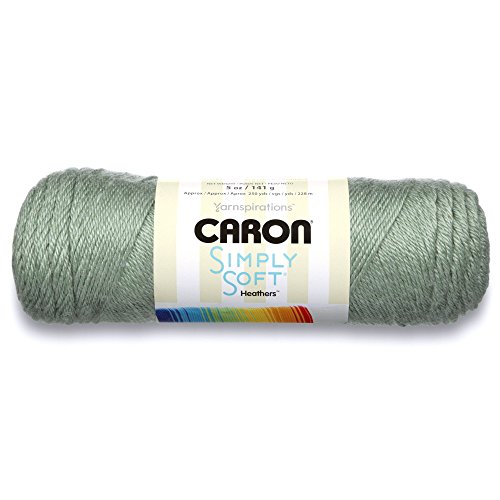 Image of Caron H9700H9503 Simply Soft Heathers Yarn, 5 oz, Woodland Heather, 1 Ball