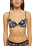 ESPRIT Damen Zijde-weg-print, sexy padded Gepolsterter BH, Schwarz, 85B EU