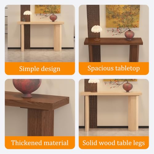 Mesa Entrada Madera Maciza para Decorar Recibidores Modernos y Pasillos 7