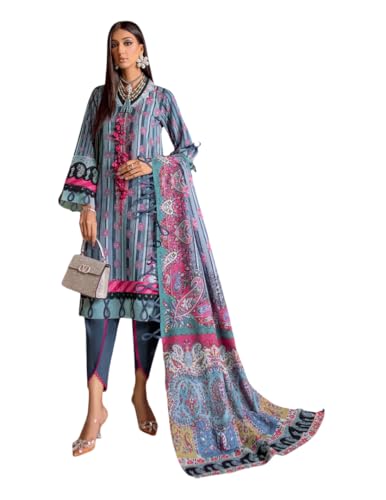 Image of SAMREEN TEXTILE Women's Cotton Floral Printed Unstitched Salwar Suit Dress Material With Dupatta