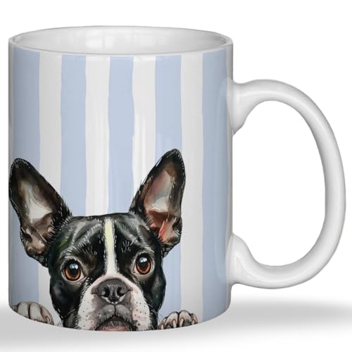 Taza de cerámica Boston Terrier 11 onzas miniatura 1