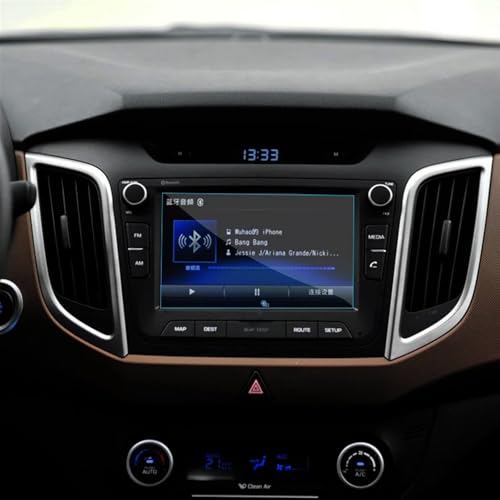 Écran LCD en acier trempé Hyundai Creta IX25 2016 film protection navigation GPS voiture 8