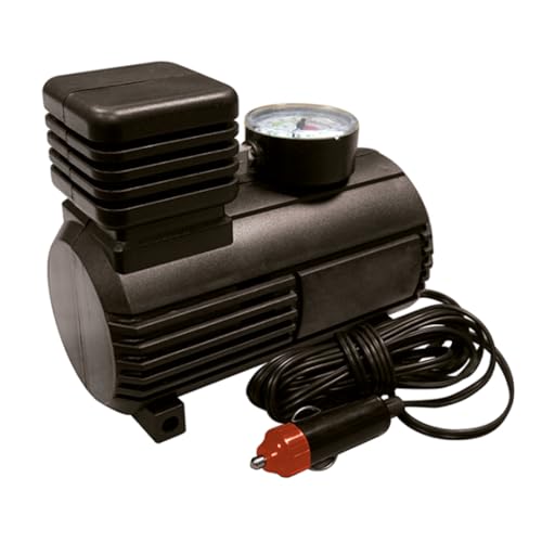 Mini Compressor de Ar Portátil 12V para Veículos Com Manômetro Inflador Rápido e Compacto Ideal para