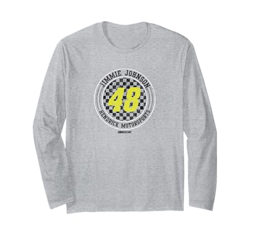 NASCAR - Jimmie Johnson - Checkered Circle Long Sleeve T-Shirt