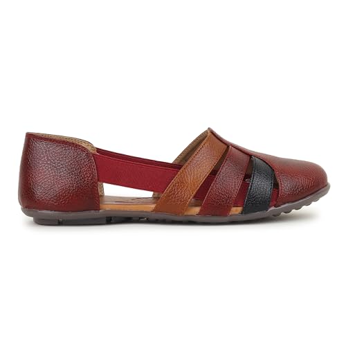 Image of SELBRO round toe Flat fashionable womens & girls sandals for casual and formal wear SND-12