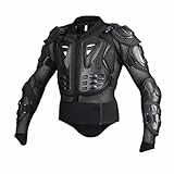 Motorcycle Full Body Armor Protective Jacket Guard ATV Motocross Gear Shirt Black Size M