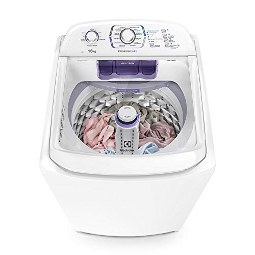 Lavadora de Roupas Electrolux 16kg Branca com 12 Programas de Lavagem e Ciclo Silencioso - LPR16