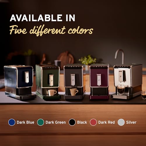 Tchibo Automatic Espresso & Coffee Machine with Built-in Grinder, No Coffee Pods Needed, Red