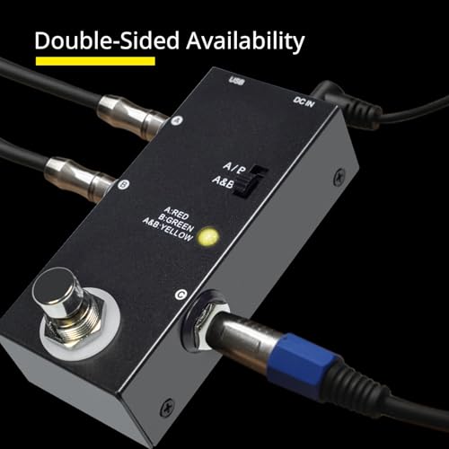 Pédale ABY Line Selector True Bypass sans perte de signal pour basse - 7