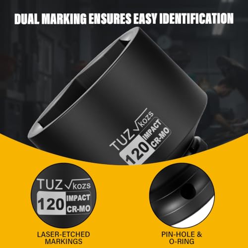 Image of 1 Inch Drive 120mm Standard Metric 6 Point CR-MO Impact Socket