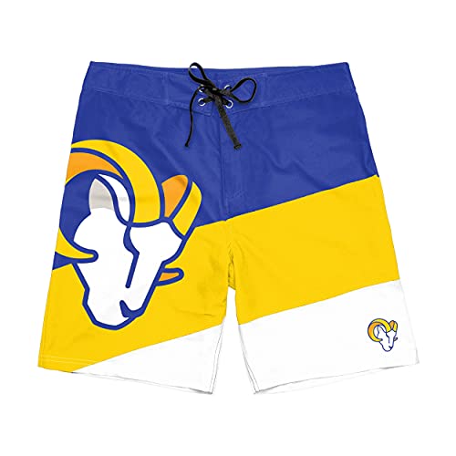 Image of FOCO Mens NFL Team Logo Color Dive Swim Boardshorts