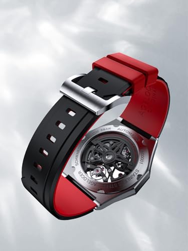 Image of AGELOCER Automatic Watches for Men Original Design, Waterproof Sports Mechanical Watch, Skeleton Men's Watch with Luminous Reading Gift