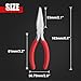 GOLD DEER 6 Inch Flat Nose Pliers with Serrated Jaw Precision Duck Bill Fine Pliers Multipurpose for Maintenance and Jewelry Making