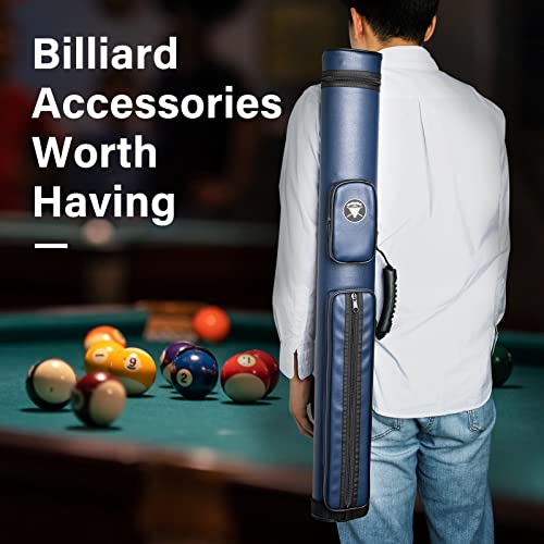Adhafera Pool Cue Case, 2 X 2 Hard Pool Stick Case, Made Of Faux Leather Billiards Accessories #TOP5