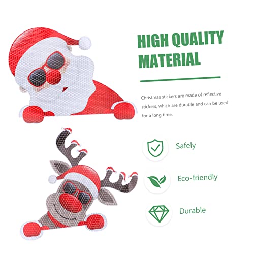 Pegatinas reflectantes magnéticas navideñas Cabilock pack de 6 imanes para garaje 8