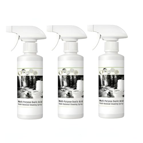 Multi Purpose Oxalic Acid Stain Removal Cleaning Spray – Hard Water Rust Toilet Tile Bathroom Cleaner for Home Kitchen & Washroom Use(Pack of 3)
