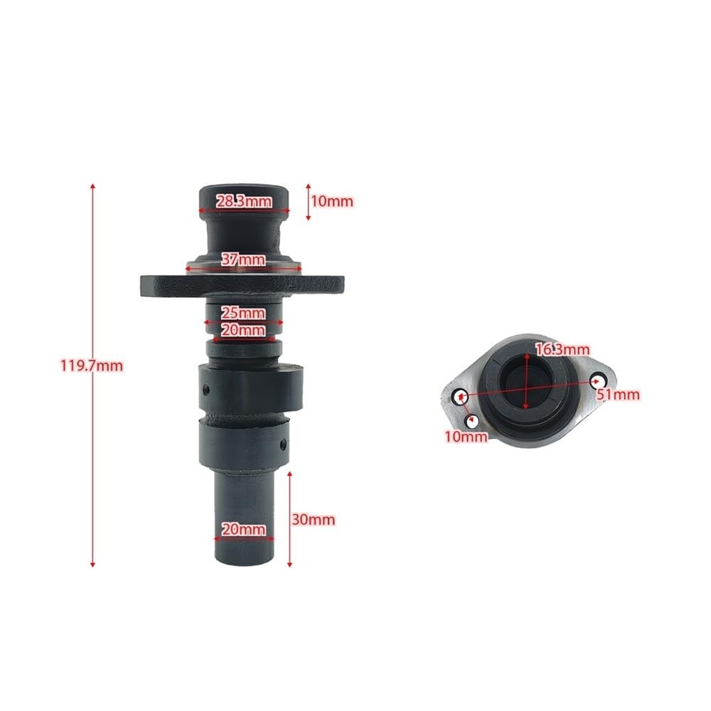 Árbol de levas compatible con Suzuki DR650, DR650RE, DR650S, DR650SE, DR650SM, DR650RSE, DR 650 RS 1990-1996, 12711-12D00, SP44B(Camshaft-28.3mm)