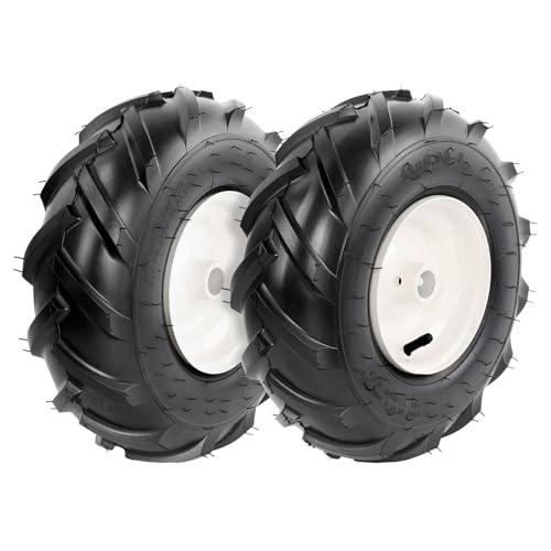 13x5.00-6 Tiller Tire and Wheel (3/4 Axle Size) 3-1/8 Centered Hub Compatible with Craftsman & Troy-Bilt Tiller Tractor Tillers and Snowblower Tire Replacement Tires