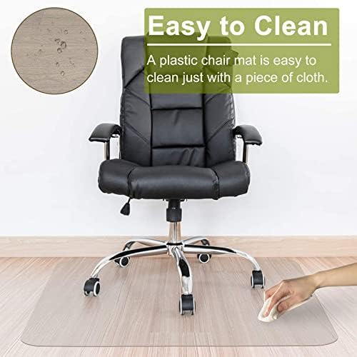 Floor Protector PVC Transparent Desk Chair Mat for Carpeted Floor, PVC Rugs Cover Corridor Doormat Protector, Waterproof & Non Slip(39\ 