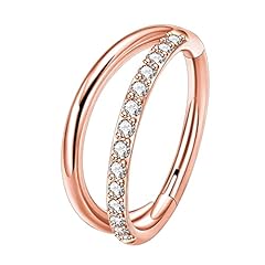 Single CZ Rose Gold