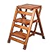 Produktbild Tritthocker Holz 3 Trittleiter Blumenständer Klappleiter Multifunktions Indoor Haushalt Steigen Die Kleine Leiter (Farbe : B)