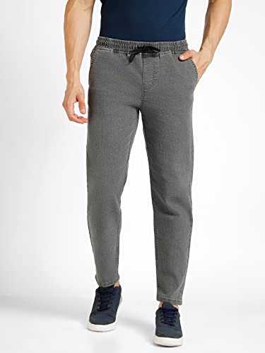 Image of Urbano Fashion Men's Regular Fit Mid Rise Washed Jogger Jeans Stretchable