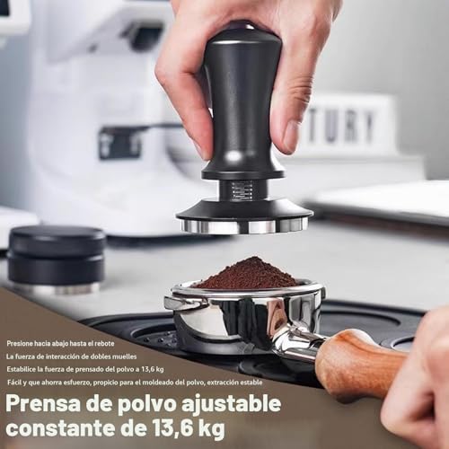 Miniatura 4 de Juego De 4 Prensadores De Café De 51 Mm, Regulador De Presión, Base De Acero Inoxidable De 51 Mm, Herramienta Wdt Con 6 Agujas, Acero Inoxidable