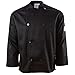 Chef Revival J200BK-L Performance Large Black Long Sleeve Chef Jacket