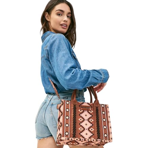 Image of Wrangler Purse Western Aztec Tote Bag Women Top Handle Handbags with Detachable Strap | Western
