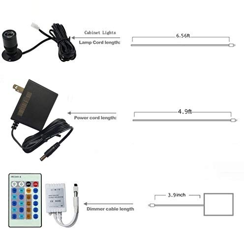 image for Xking 1.5W 12VDC Dimmable LED Mini Spotlight Jewelry Showcase Display 