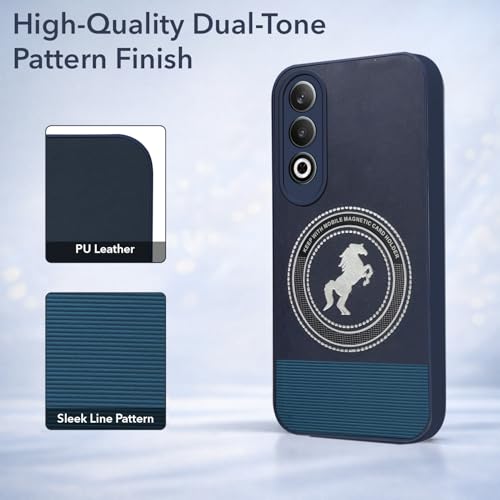 Image of Jkobi PU Leather Finish Back Cover Case for Oneplus Nord CE 4 (Professional Minimalist Texture | MagSafe Compatile | Camera Protection | Sleek Sober Formal)